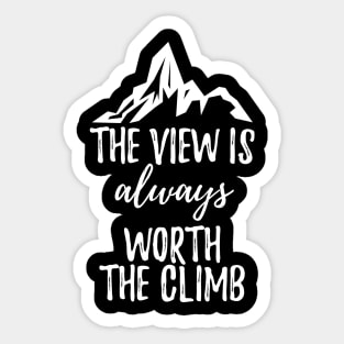 Mountains Hiking Sticker